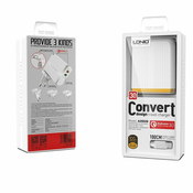 LDNIO Komplet adapter A2502Q 220v 2x USB 1x QC 3.0 1x 2,4A + USB C kabel