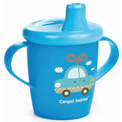 Canpol Babies Toys Non-Spill Cup Blue 9m+ skodelica proti razlitju 250 ml za otroke