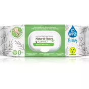 GoWipes Baby Natural Fibers otroški nežni vlažni robčki za občutljivo kožo 0+ 50 kos