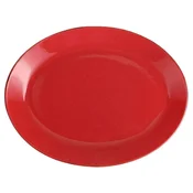 Oval plate, porcelain, 36cm, Seasons, Red - Porland