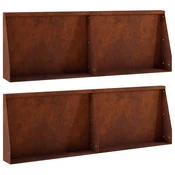 vidaXL Zadrževanje stene 4 kos 60 x 12 x 40 cm Vremensko odporno jeklo