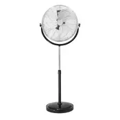 SAMOSTOJECI VENTILATOR srebrna
