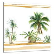 shumee STEKLENA PLOŠČA ZA KUHINJO 60x65 Palme