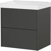 Antracitno siva stenska omarica za pod umivalnik v mat dekorju 61x65 cm Bodera – Germania