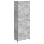 Set ormara 2 pcs Betonska siva Konstruirano drvo