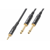 Pd CONNEX KABEL CX86-3 Cable 3.5 Stereo-2x6.3 Mono 3m HQ
