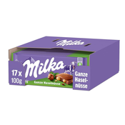 Milka Wholenuts Cokolada, 100g, 17 komada