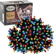 shumee Lučke za božično drevo 200 LED z utripajočim učinkom, večbarvne, za notranje prostore