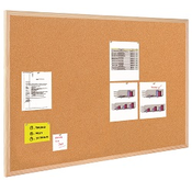 Ploča plutena zidna 80x60cm Bi-Office natur drveni okvir