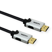 VALUE Value HDMI priključni kabel HDMI-A  vtič\, HDMI-A  vtič 1.00 m črna 11.99.5940 #####10K UHD\, #####8K UHD\, dvojno oklopljen HDMI kabel, (20419155)