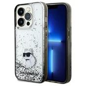 Karl Lagerfeld Karl Lagerfeld Liquid Glitter Choupette ovitek za iPhone 14 Pro Max - prozoren
