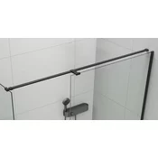 ESCA univerzalni stenski nosilec za tuš zaslon 1400 mm, črna mat - 200 cm - Polysan - ESCA - 24 - 14