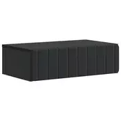 vidaXL Stenska stranska miza Črna 59 x 34,5 x 17 cm Inženirski les