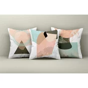 Aberto Design Set dekorativnih jastucnica Asr_plw25-19, 43x43 cm, 3 komada, Šarena