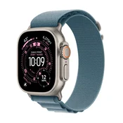 Apple Watch Ultra 3 Alpska petlja Mali Svijetloplava MEWK4QF/A Velicina 49mm narukvice: Titanium kucište Prirodno