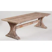 Casa Padrino country style dining table natural - Various Sizes - Rustic rectangular solid wood dining room table - Rustic dining room furniture - Country style dining room furniture