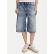 Guess Jeans Jeans kratke hlače W6GD1D D6363 Modra Baggy Fit