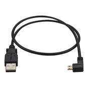StarTech.com Left Angle Micro USB Cable - 1 ft / 0.5m - 90 degree - USB Cord - USB Charger Cable - USB to Micro USB Cable (USBAUB50CMLA) - USB cable - 50 cm