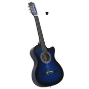Klasicna gitara Western s prorezom i 6 žica plava 38 