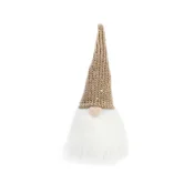 Krpeni Božiček Gold – božični okras 20 cm