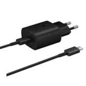 Kucni punjac Fast Charging za Samsung 2.0/ USB PD 45W sa kablom Type- C na Type- C (5A) crni