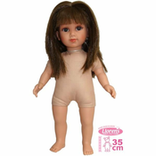 Llorens 535S SARA - realistična lutka z mehkim tekstilnim telesom - 35 cm