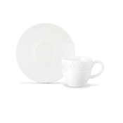 MADAME COCO Loris Set šoljica za kafu, 2kom, 90ml, Bele