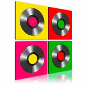 Slika - Vinyls: Pop art 40x40