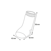 Flamingo psece carape - crne/sive M