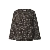STREET ONE Bluza temno rjava/bela