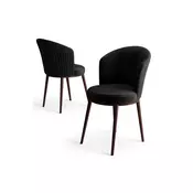 HANAH HOME Set stolica (6 delova) Risa Black Brown