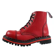 Usnjen škorenj unisex - STEADY´S - STE/6/PAS_red