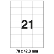 ETIKETE ILK  70X42,3MM PK100L ZWECKFORM 3652