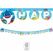 Procos Vse najboljše za rojstni dan Baby Shark Garland -