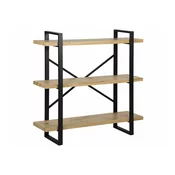 Regal Berwyn 506 (Svetel les) Z vrati, Kovina, MDF plošča, 111x111x35cm, Svetel les