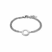 Lotus Style Fina jeklena zapestnica z okroglim obeskom Woman Basic LS1947-2/1