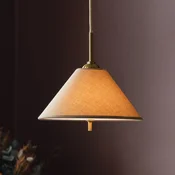 Globen Lighting viseča svetilka IRIS 25, mokka rjava, O 25 cm - Dnevna soba/jedilnica - Skandinavski - moka rjava, bela - Tkanine/tekstil