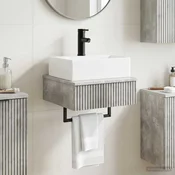 Zidni sudoper Betonska siva 40 x 41 x 39 cm Konstruirano drvo