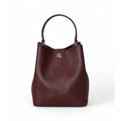 Lauren Ralph Lauren za ženske. 431969365008 Mala usnjena križna torba Reese bordo barve (OSFA), Priložnostno, Maroon