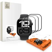 Tech-protect Easy Set Flex 3x zaštitno staklo na Apple Watch 10 / 11 (46 mm), crni