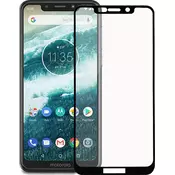 Q Glass 9H Zaščitno steklo za Moto One Lite 0,3mm Full Face - Črna