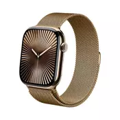 shumee Crong Milano Steel - pašček iz nerjavečega jekla za Apple Watch 38/40/41/42 mm (rožnato zlato)
