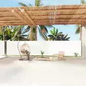 Uvlaciva bocna tenda krem 160 x 1200 cm