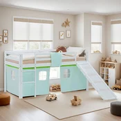 Homestyle4U Pograd, 207,5x110x217,5 cm, bela, zelena