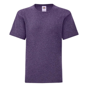 Purple childrens t-shirt in combed cotton Fruit of the Loom