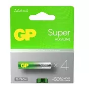 GP AAA Super, alkalni (LR03) - 4 kom