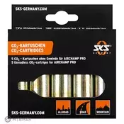 SKS CO2 Airchamp bombica brez navoja, 16 g, zlata, (set 5 kosov) (Set 5 ks)