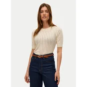 Vero Moda Pulover Morena 10321893 Bež Slim Fit