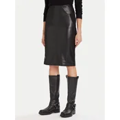Morgan Krilo iz umetnega usnja 242-JMADO Črna Slim Fit