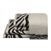 Kopalniška brisača 50 x 100 cm, zebra - črna